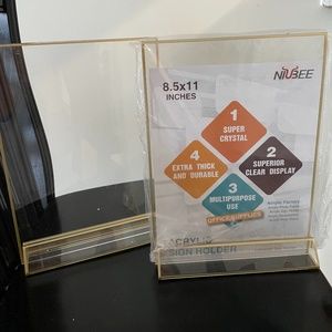 8.5 x 11 clear frames